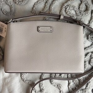Kate Spade Elegant Gray Crossbody Bag NEW